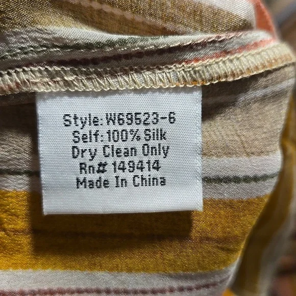 Johnny Was Vichy Drawstring Wide Leg Pants, Size Small - Picture 5 of 5